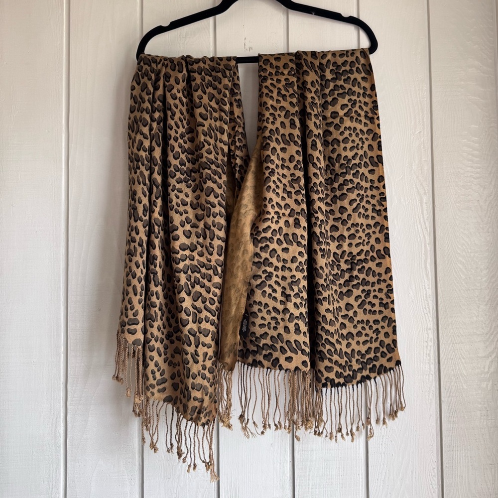 Vintage Cejon Leopard Print Scarf